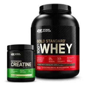 Optimum Nutrition Gold Standard Whey 2.27 kg + Micronized Creatine 317 g Performans Paketi shakır ve saklama kabı hediye Optimum Nutrition Gold Standard Whey 2.27 kg + Micronized Creatine 317 g Performans Paketi shakır ve saklama kabı hediye