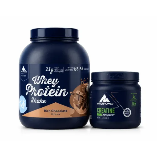 Multipower Whey + Creatine Performans Paketi saklama kabı ve shakır hediye
