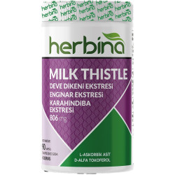Herbina Milk Thistle 90 Kapsül Herbina Milk Thistle 90 Kapsül
